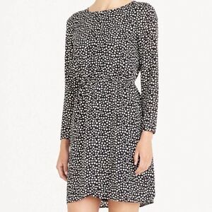 J. Crew MERCANTILE Black & White Heart Dress Size 0